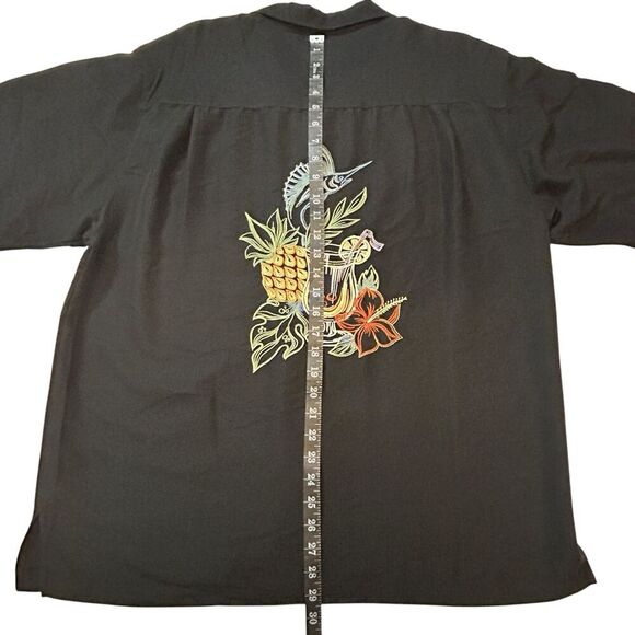 Weekender Button up shirt Sz L Embroidered Tropical Marlin Resort Wear Beach - Picture 5 of 10
